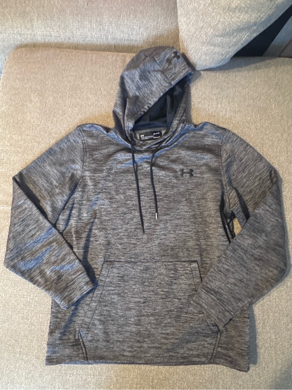 Under Armour Men’s Heather Gray Pullover Hooded Sweatshirt